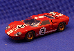 Slotcars66 Ford GT40 Mk2 1/32nd scale Scalextric slot car Le Mans 1966 #3   